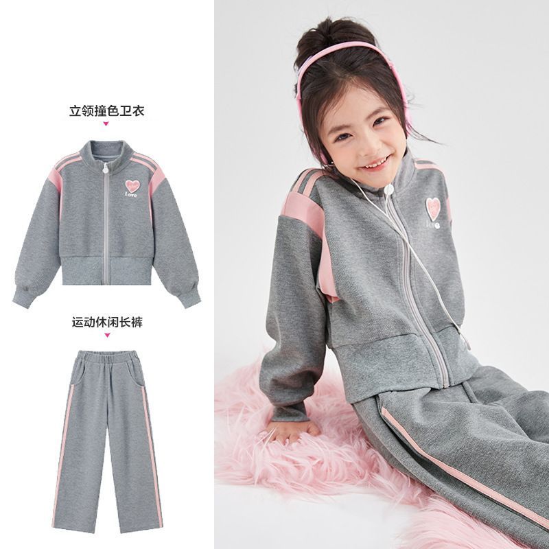 女の子 子供服 ジャージ 上下セット スウェット トレーナー セットアップ  女児 ガールズ キッズ ダンス スポーツウェア 2点セット 運動服 manze04