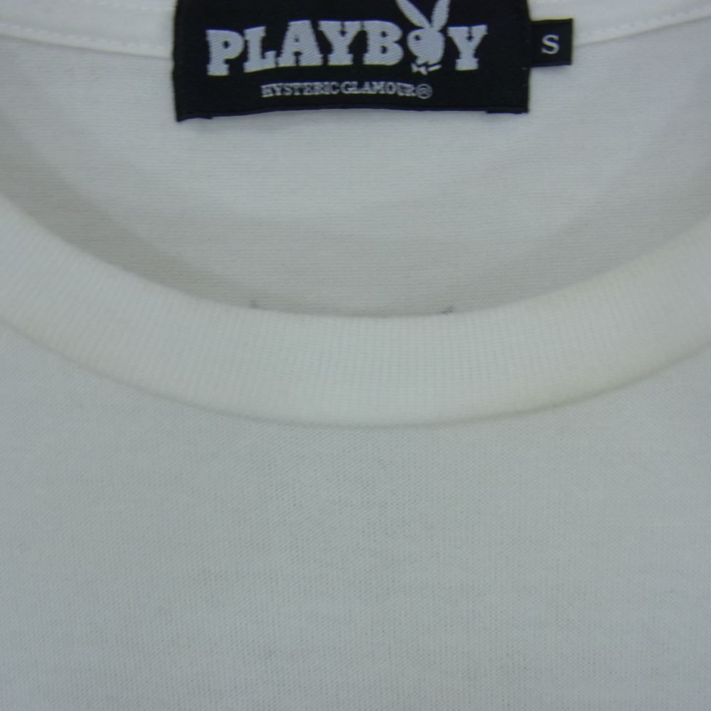 HYSTERIC GLAMOUR ヒステリックグラマー 1261CT03 × PLAYBOY プレイボーイ LIP TEE リップ プリント Tシャツ  ホワイト系 S【中古】 - メルカリ