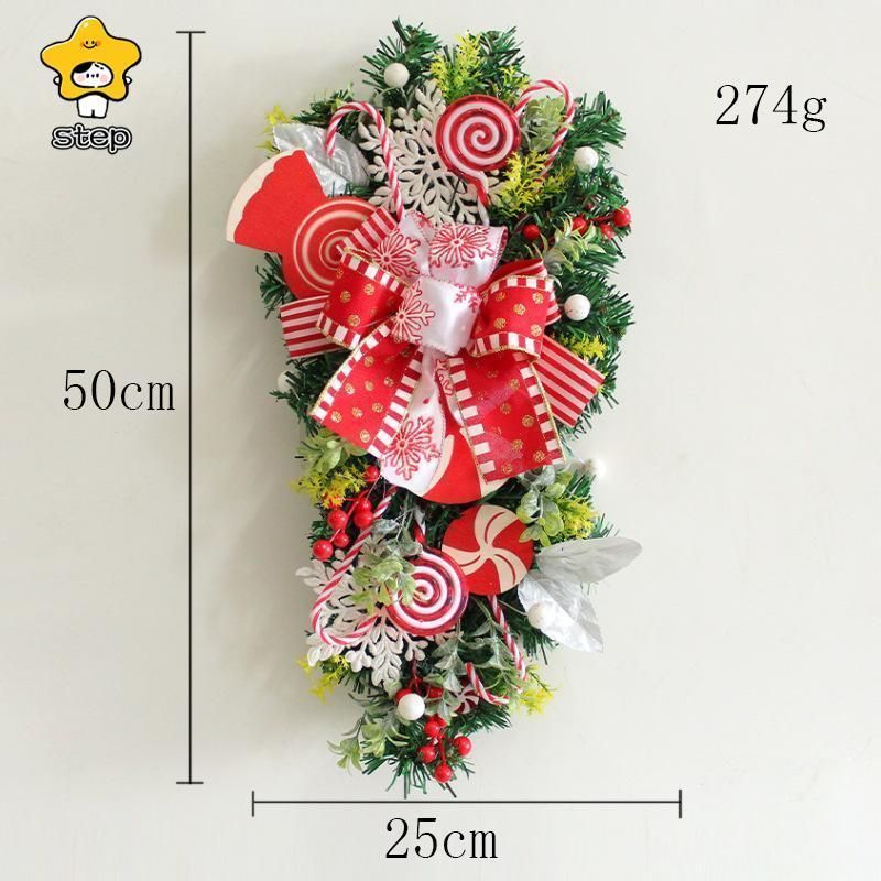 maa様 Merrychristmas静かな森のクリスマスリース✼スワッグ 2点 Amazon | クリスマスリース 玄関ドア用 逆さまのクリスマス