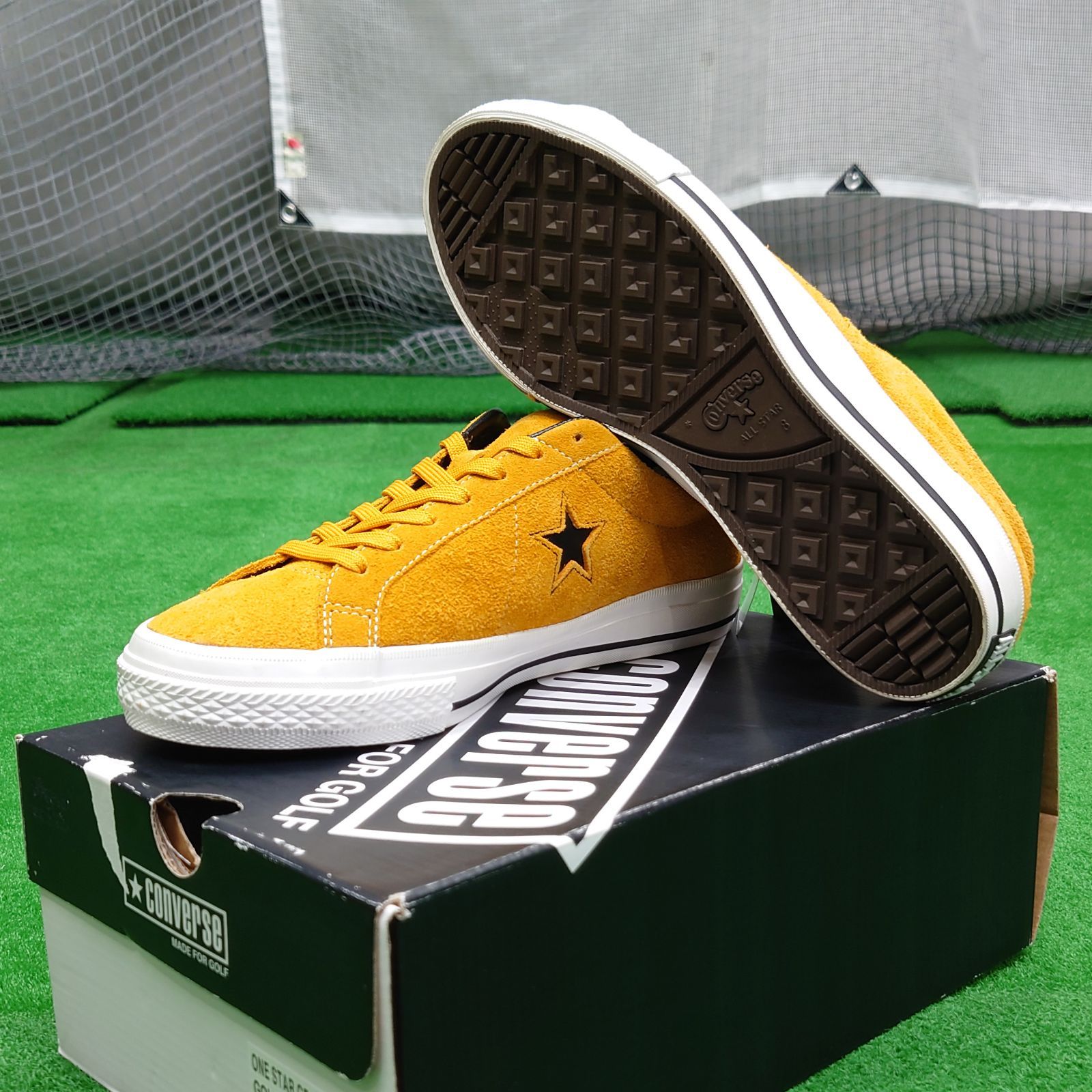 CONVERSE ONE STAR GF SUEDE コンバース ワンスター GF スエード 26.5cm ゴールド ゴルフシューズ スパイクレス OUTLET品 WWW_OLIVIERBERNSTEIN_COM