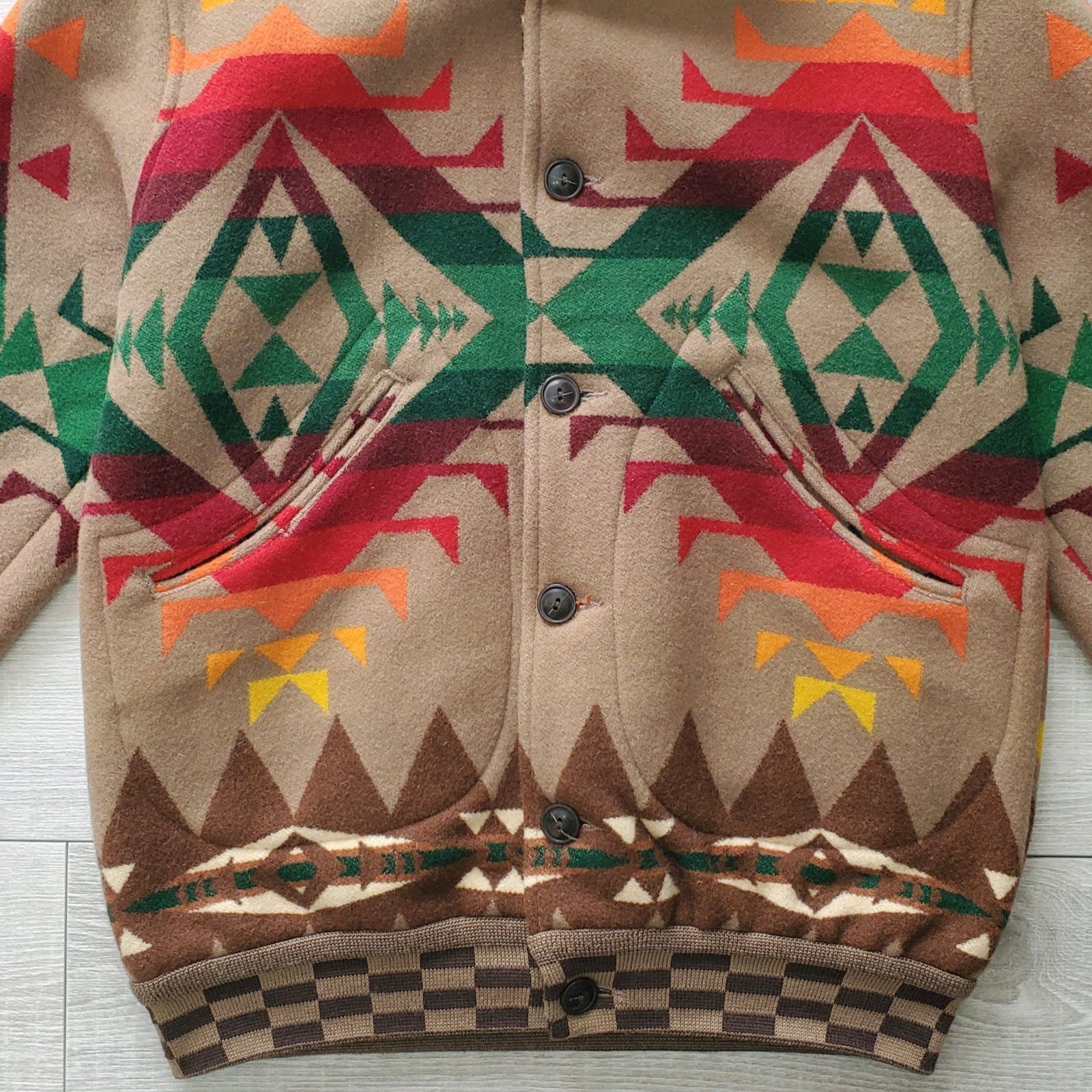 PENDLETONペンドルトン□美品 2000s メキシコ製 USA fabric使用 1920-30年代復刻 ウール スポーツジャケット S  ネイティブ柄 BALANCING ROCK ブランケット A-2 - メルカリ