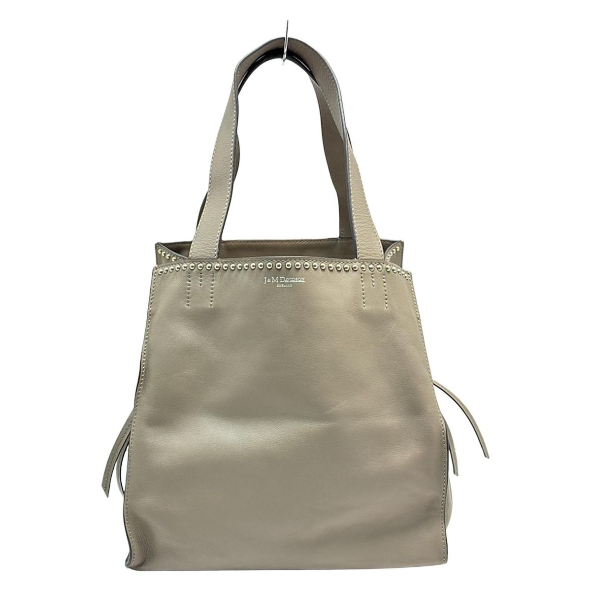 J-MDavidson ジェイ-エムデヴィッドソン トートバッグ ベル S ウィズ スタッズ 1514N 7314 グレーベージュ レザー