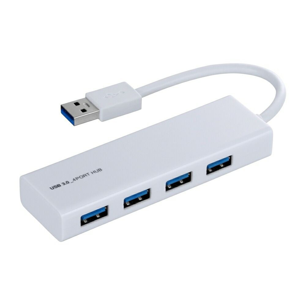 【新品・7営業日以内発送】ナカバヤシ UH-3024W USB3．0ハブ／ホワイト UH3024W【沖縄離島販売不可】 ホワイト ナカバヤシ UH-3024W UH-3024 USBハブ [3個]