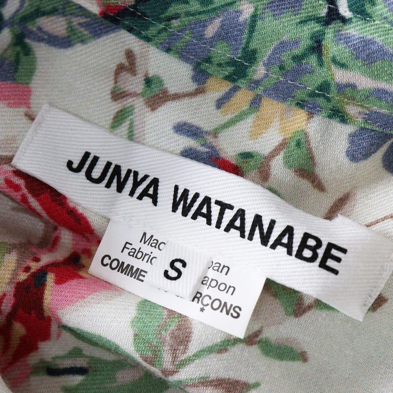 2025AW コレクション着用 ジュンヤワタナベ JUNYA WATANABE COMME des GARCONS フローラルプリーツドレス S|白 2400014488654 WWW_MORNINGWALKER_COM