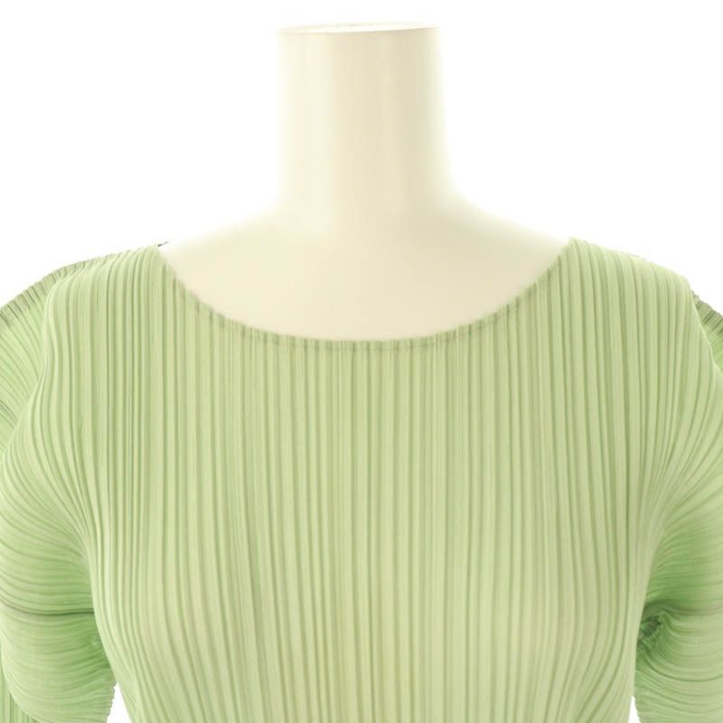 プリーツプリーズ　長袖　イエロー　カットソー PLEATS PLEASE ISSEY MIYAKE 長袖カットソー イエロー