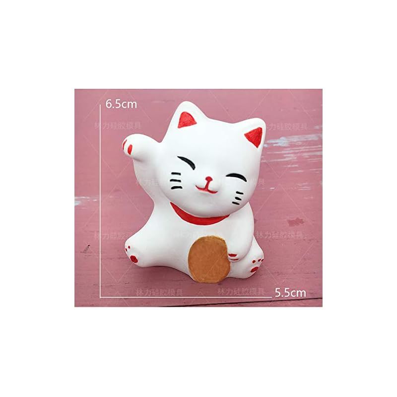 Ever garden】 猫 招き猫 ネコ 動物 シリコンモールド レジン アロマ