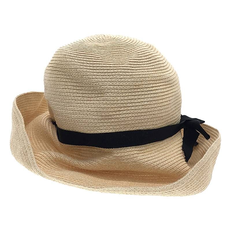 mature ha. / マチュアーハ | ペーパー BOXED HAT ボックスハット | ベージュ × ブラック | レディース