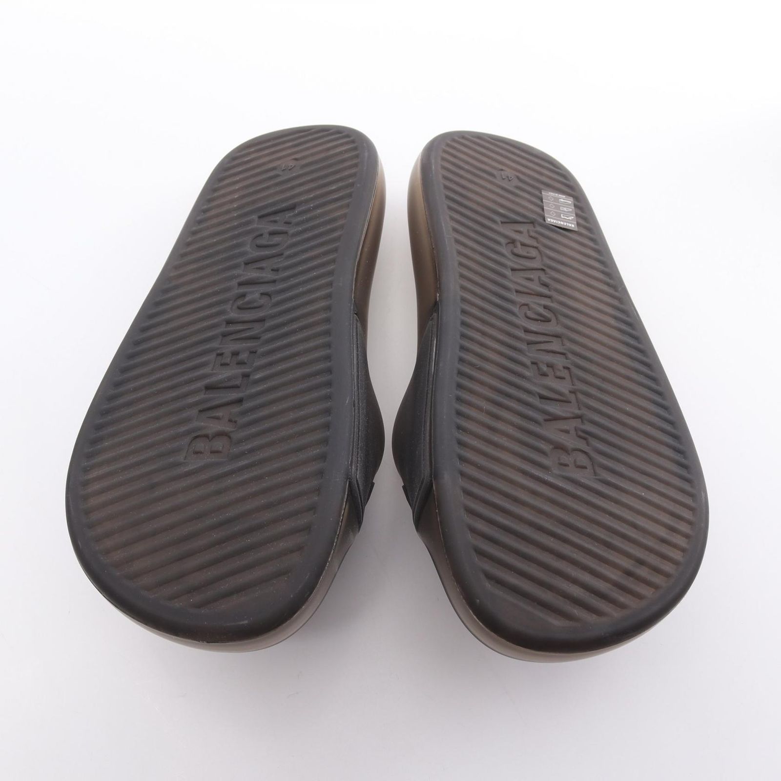 バレンシアガ プール トランスペアレント スライド サンダル - メルカリ