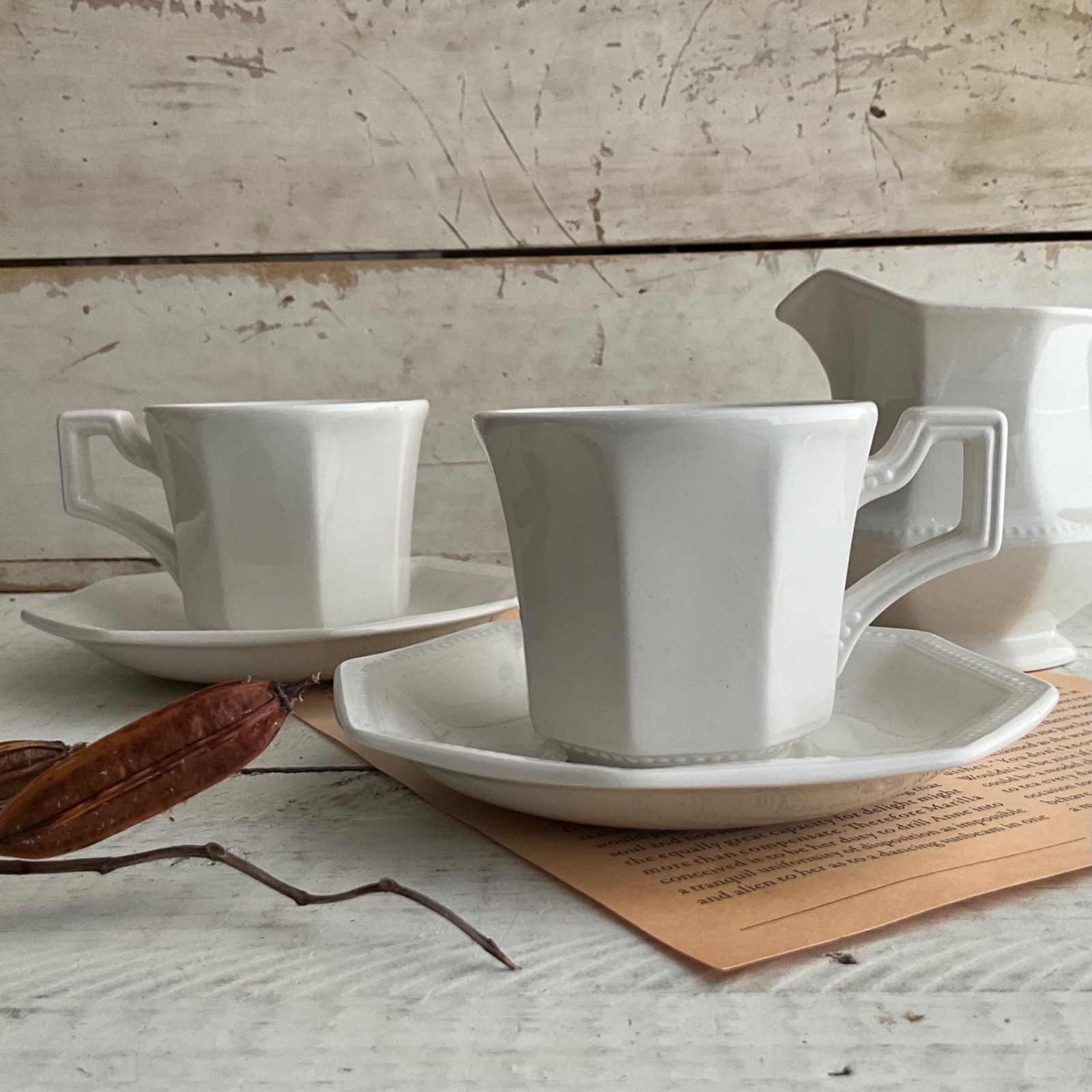 ジョンソンブラザーズ ビンテージ カップ＆ソーサー 4客セット+  