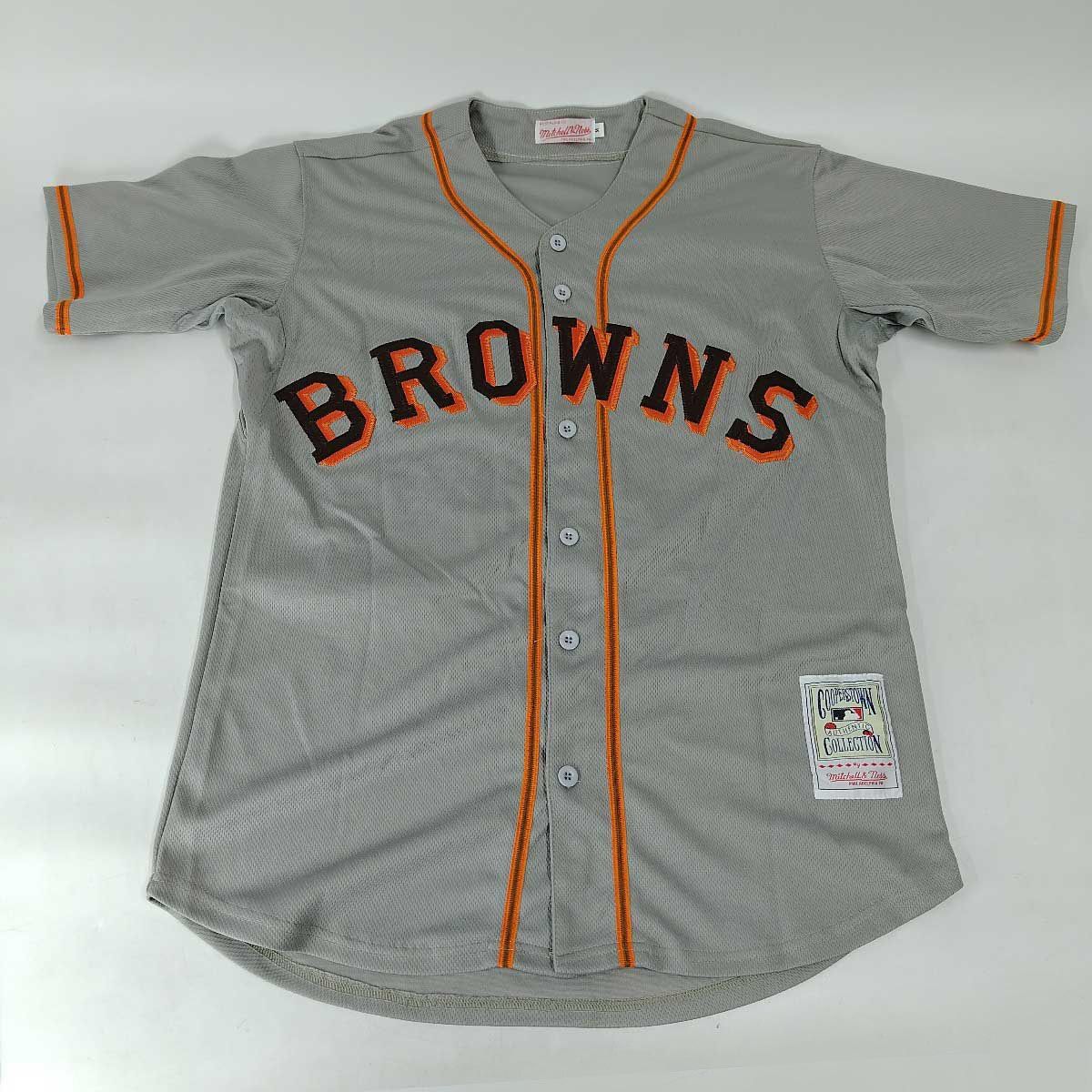 Mitchell&amp;Ness BROWNS MLB ユニフォーム 1/8 Eddie Gaedel エディ・ゲーデル COOPERSTOWN COLLECTION M メンズ Mitchell&Ness BROWNS MLB ユニフォーム 1/8 Eddie Gaedel