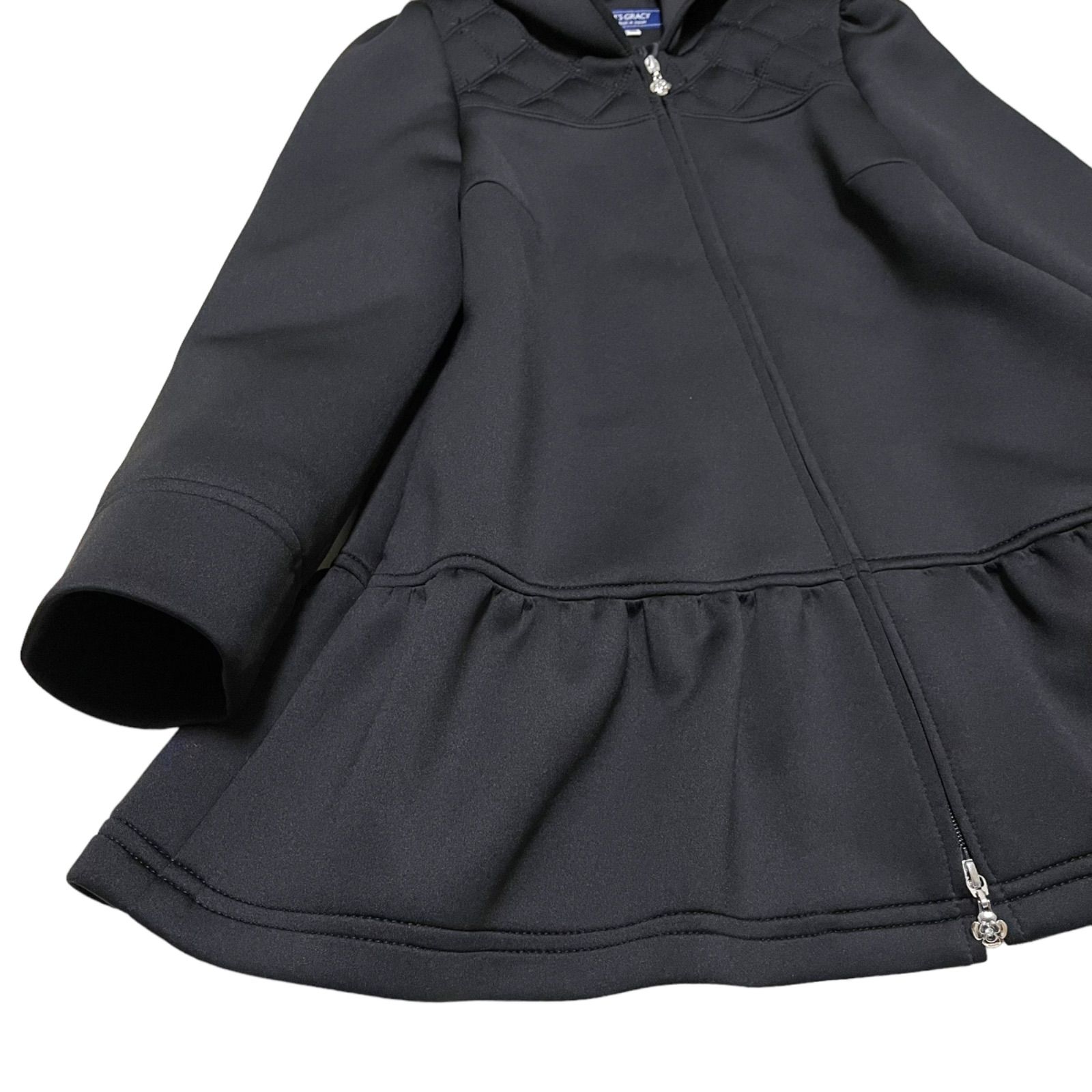 M’S GRACYエムズグレイシー ボンディング　ぺプラム　フレアコートパーカー M'S GRACYエムズグレイシー ボンディング ぺプラム フレアコートパーカー