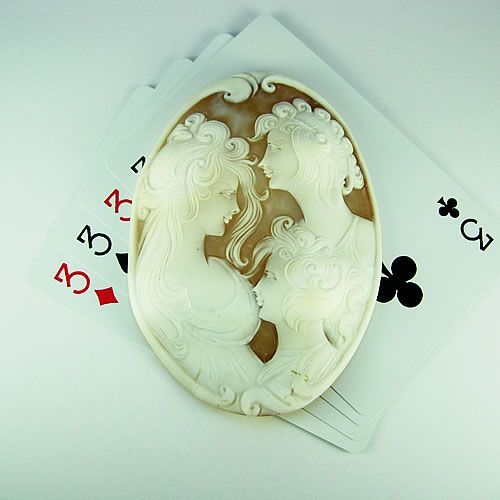 シェルカメオ Yahoo!オークション - Esposito シェルカメオ13.7g 68ct 60.2×45.7mm