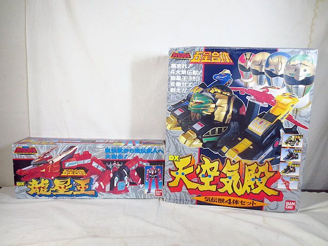 BANDAI - 美品　バンダイ 五星戦隊ダイレンジャー 五星合体 DX天空気殿 気伝獣4体セット DX　龍星王　大連王　セット 美品 バンダイ 五星戦隊ダイレンジャー 五星合体 DX天空気殿 気