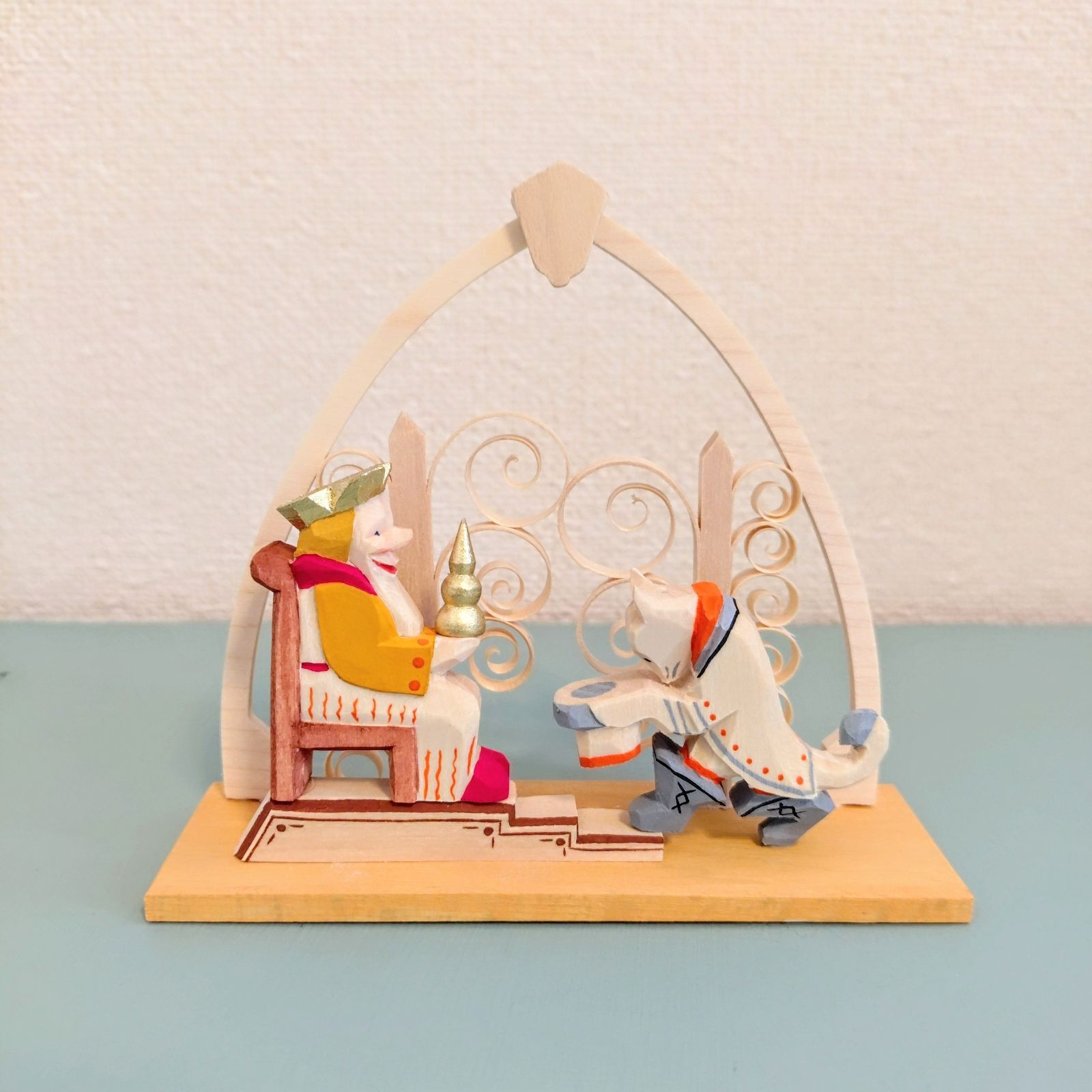 長靴をはいた猫 ドイツ工芸品 木製 エミール・ヘルビッヒ工房 ドイツ