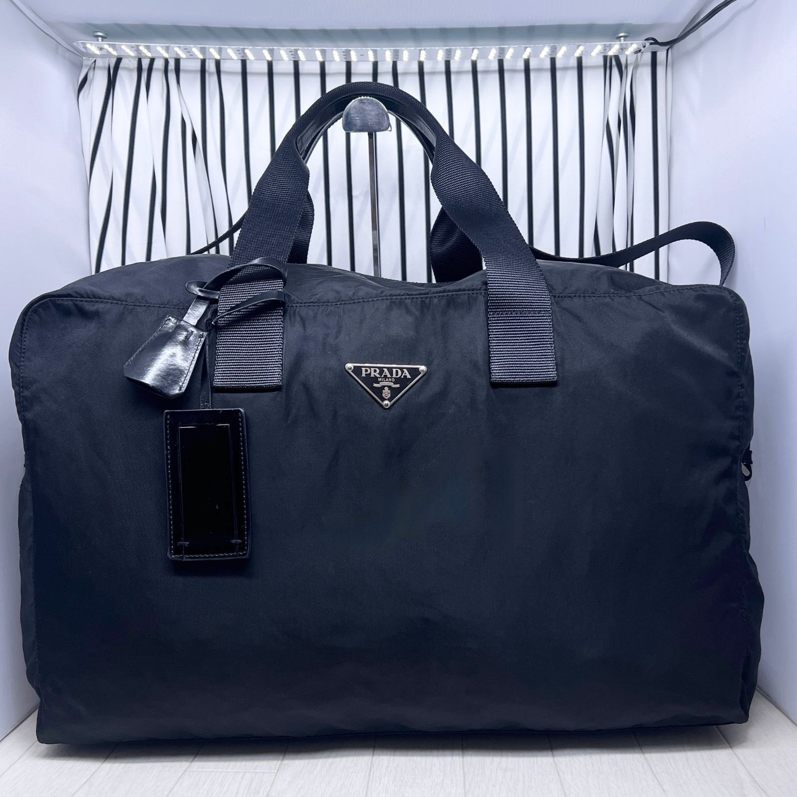 美品PRADA×プラダ 特大パドロックボストンバッグ 公式通販 PRADA