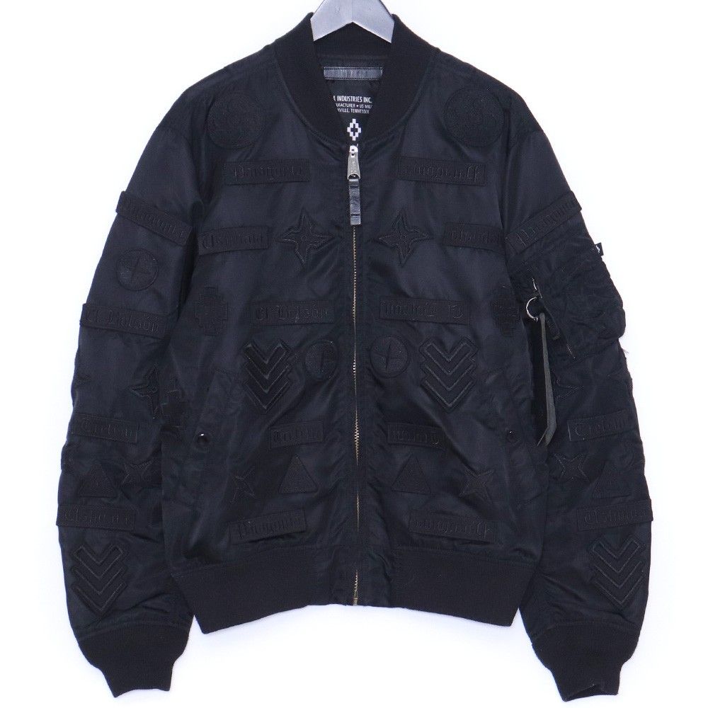MARCELO BURLON PISSIS ALPHA MA-1 ジャケット Lサイズ ブラック