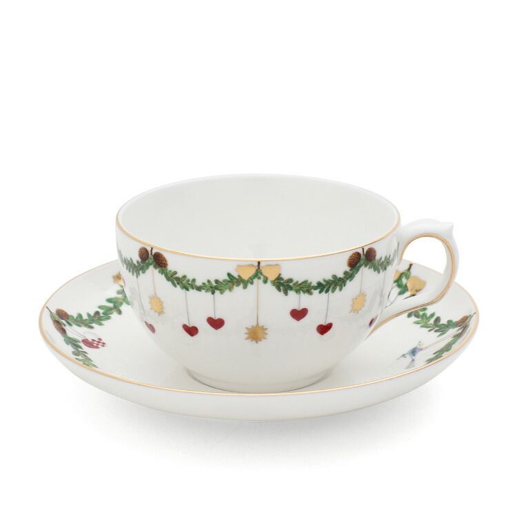ロイヤルコペンハーゲン 2503 スターフルーテッド 086 ティーカップ ソーサー Royal Copenhagen Star Fluted Christmas ギフト 結婚祝い プレゼント 贈り物 食器セット ギフトセット