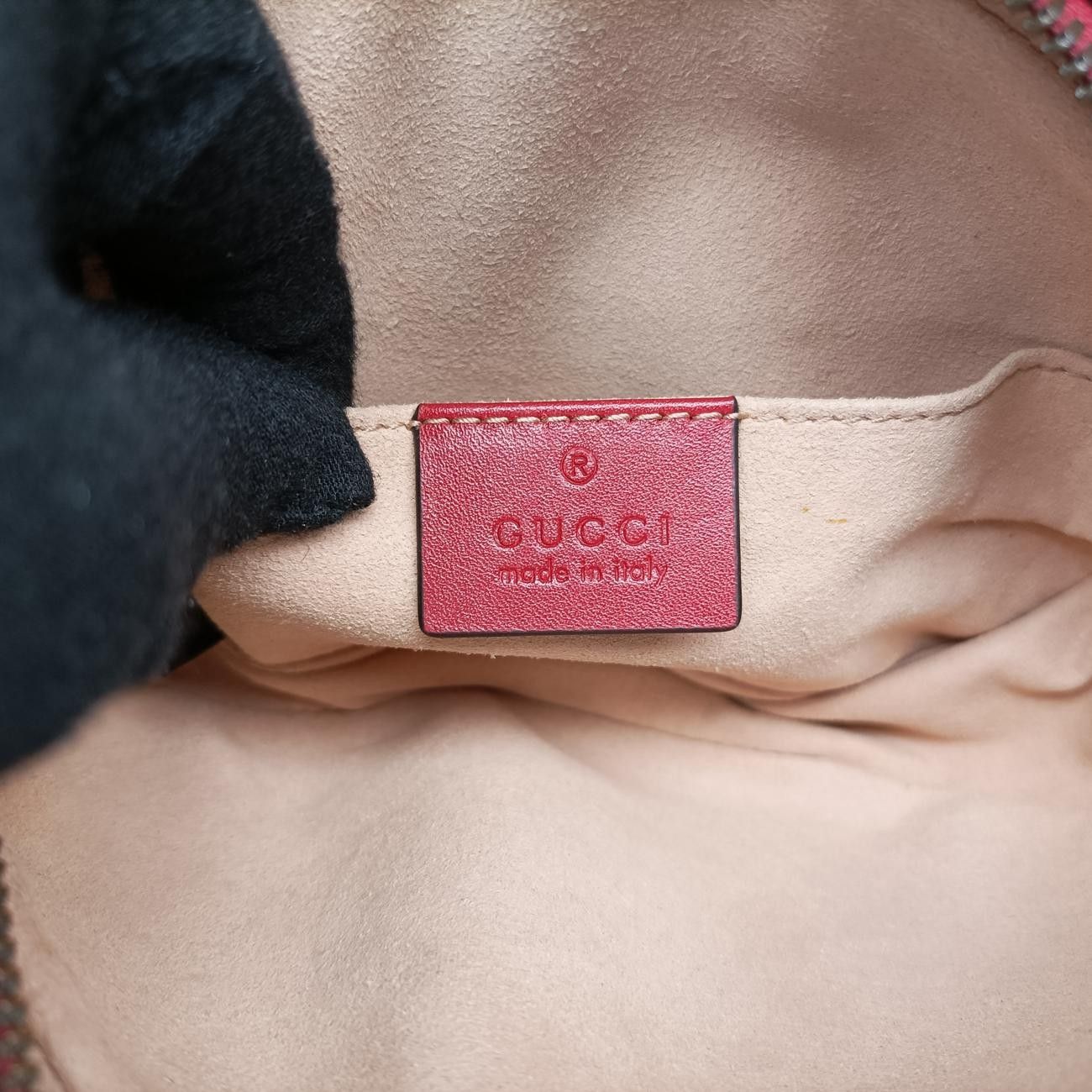 グッチGucciGGマーモントレッドレザー476434C025540549