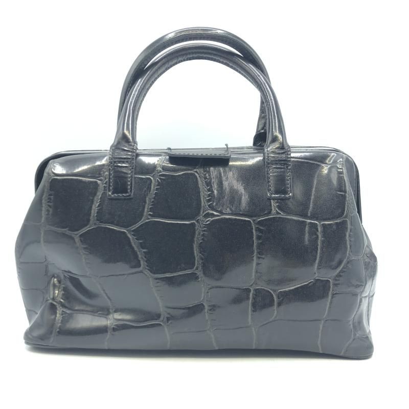 tricot COMME des GARCONS 型押し レザーハンドバッグ ブラック コムデギャルソン 17 240017726875