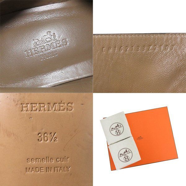 美品 HERMES エルメス NEO ネオ ケリー金具 レザー アンクル ショート ブーツ 箱付き 46602