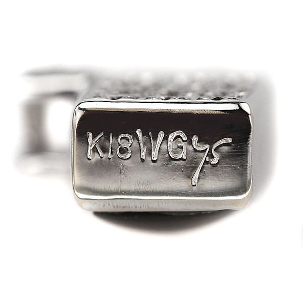 坂本幸彦 シェル ペンダントトップ ダイヤモンド K18ホワイトゴールド  