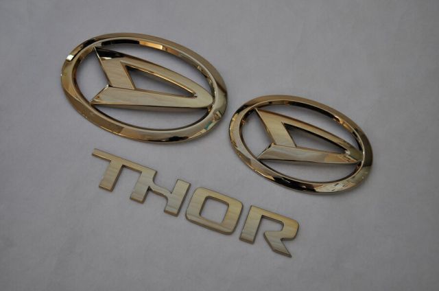 Ｍ９００Ｓ/Ｍ９１０Ｓ　トール　ゴールドエンブレム３点ＳＥＴ　　INVENTER/grow/メッキ/ブラッククローム/ゴールド/車エンブレム/車パーツ/