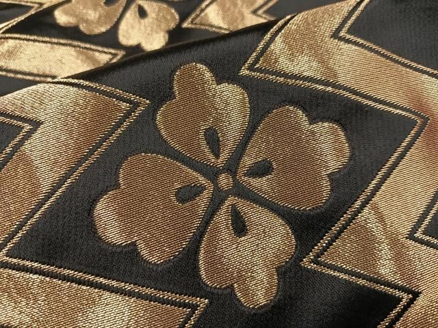 平和屋着物○男性 馬乗り袴 金襴袴 黒地 金糸 未使用 AAAZ6830ph