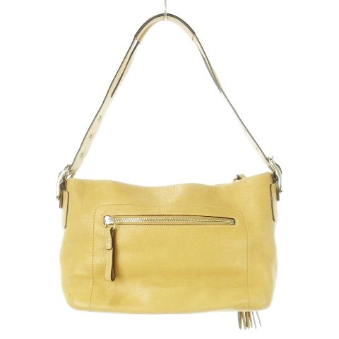 コーチ　ワンショルダー　バッグ　シボ革　レザー　肩掛け　ベージュ COACH - COACH コーチ ショルダーバッグ 斜めがけ ベージュ シボ