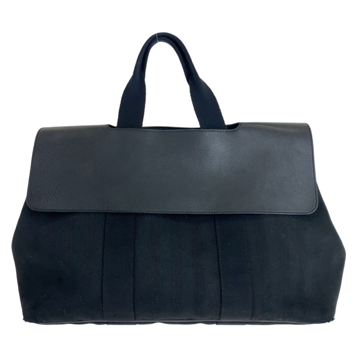 超美品✨HERMES エルメス ヴァルパライソPM ハンドバッグ ブラック HERMES エルメス ヴァルパライソMM ブラック 黒 トワル