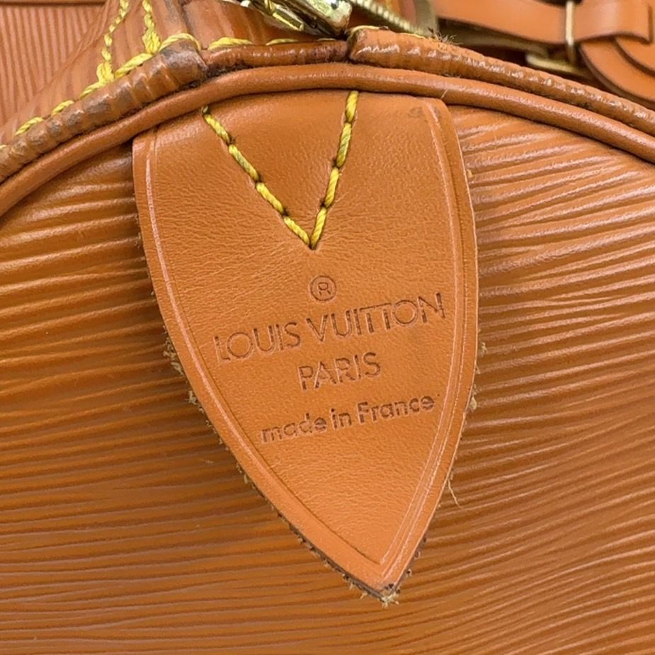 LOUIS VUITTON キーポル55 エピ エピ ジパングゴールド レザー
