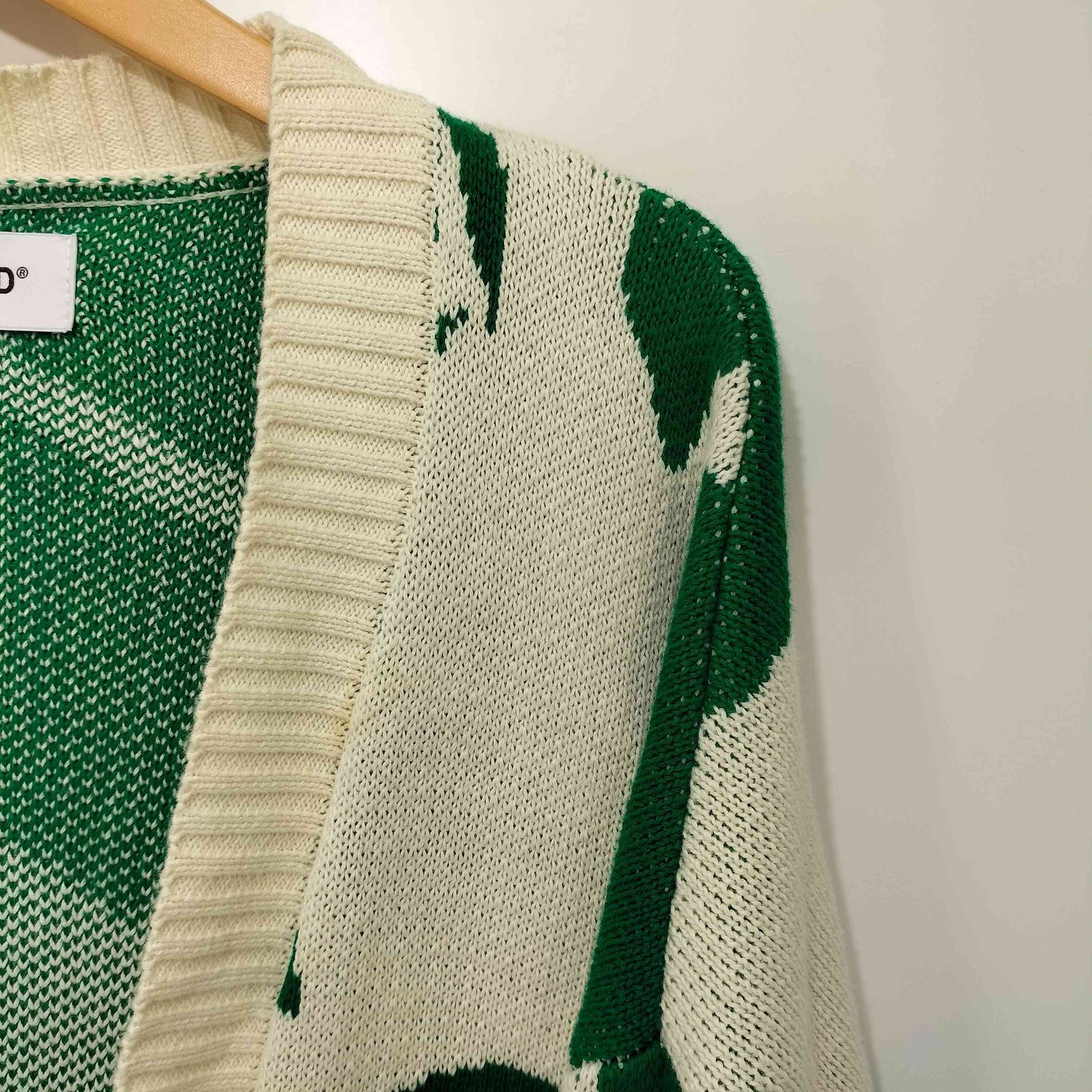 ホワイトランド WHITELAND 23SS FLOWER CARDIGAN フラワー コットン 