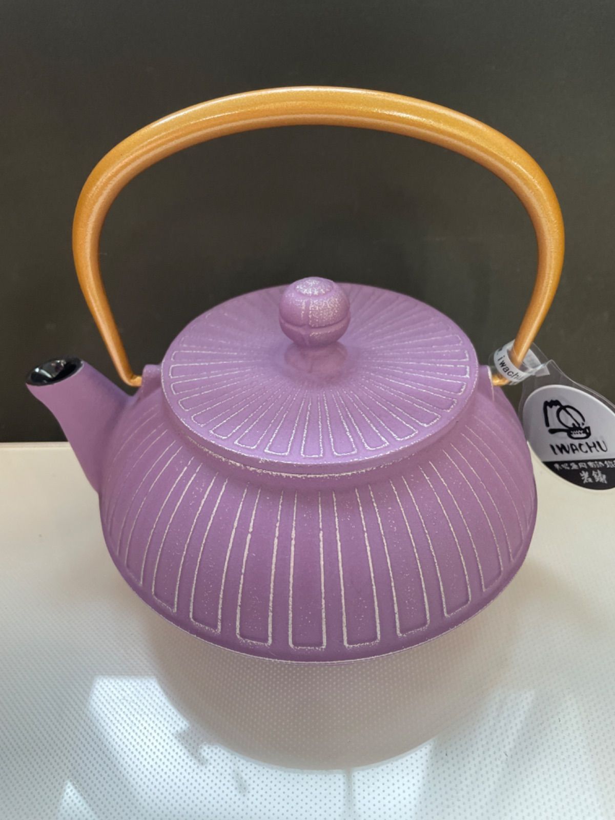 堀一清作 鰐薬缶 銅製湯沸 透飾銅提手 急須 約5kg 水差 WWST079