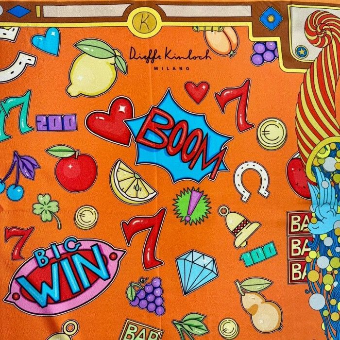 2509-128｜美品｜セリーヌ スカーフ シルク グレージュ タグあり