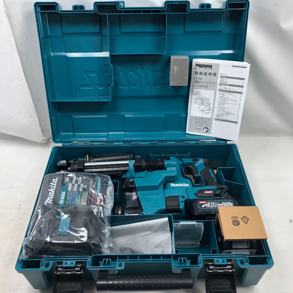 MAKITA マキタ 締め付け工具 20mm充電式ハンマドリル ♥品 S 充電器 充電池2個 ケース付 HR010GRDXV ブルー