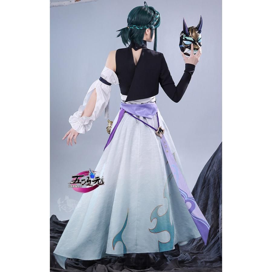 三分妄想 原神 コスプレ ショウ 奇水 中華古代風 同人 衣装 ウィッグ 追加