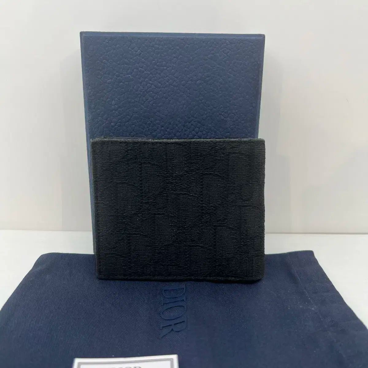 付属品完備 ／ Dior(ディオール) オブリーク 二つ折り財布