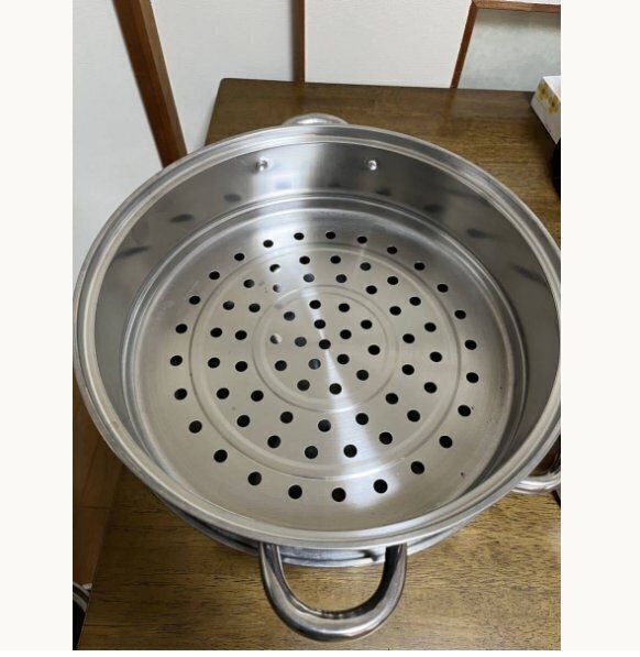 加厚ステンレス鋼の蒸し鍋五段重ねの蒸し器スープポット ホットプレート蒸し器の段ガスコンロ