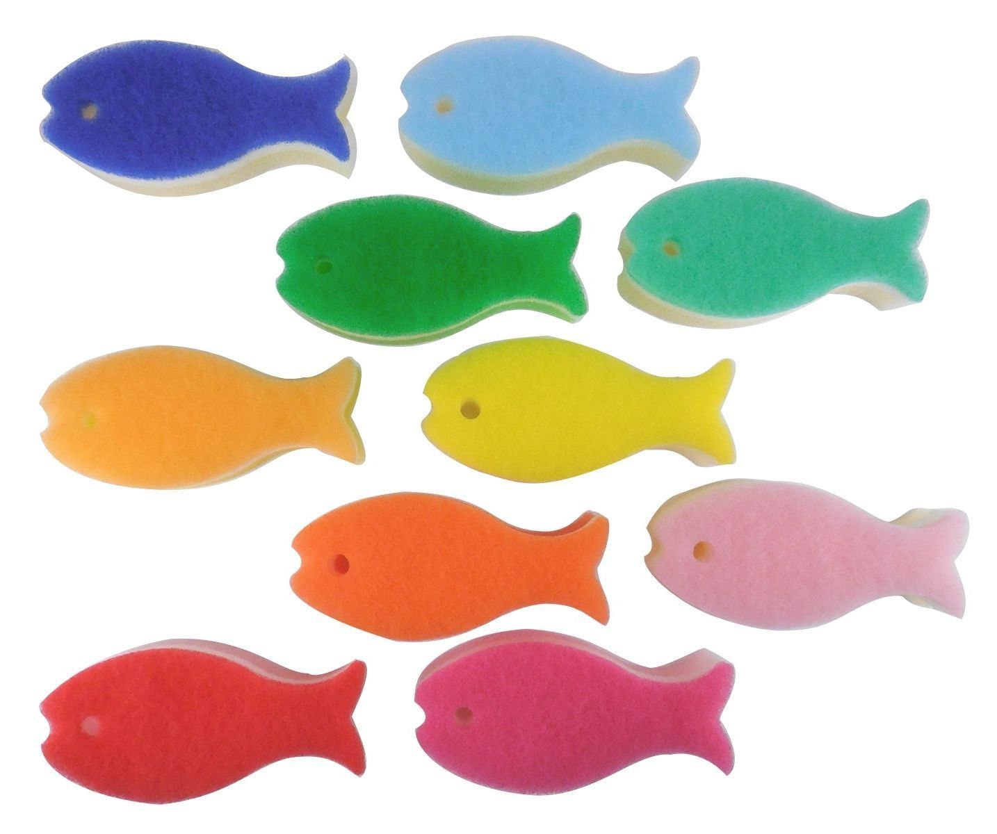 【新着商品】スポンジ 食器洗い ( / 10色セット ) おさかなスポンジ キッチンスポンジ ( 3層構造 (marna) / 魚スポンジ ) マーナ 食器用スポンジ T262
