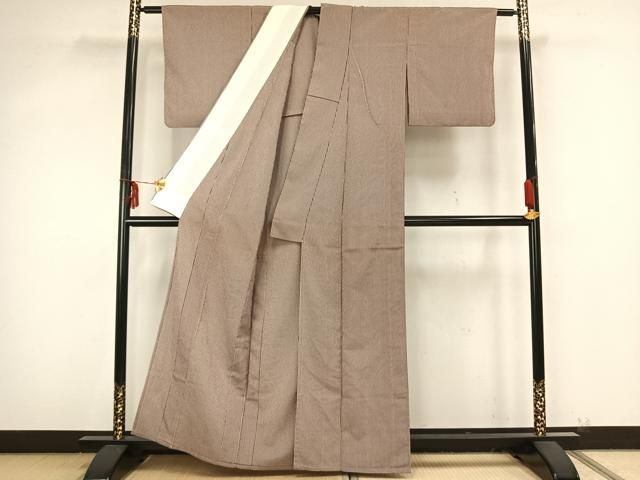 平和屋着物▽上質な小紋 単衣 縞 正絹 逸品 AAAZ9251fy - メルカリ