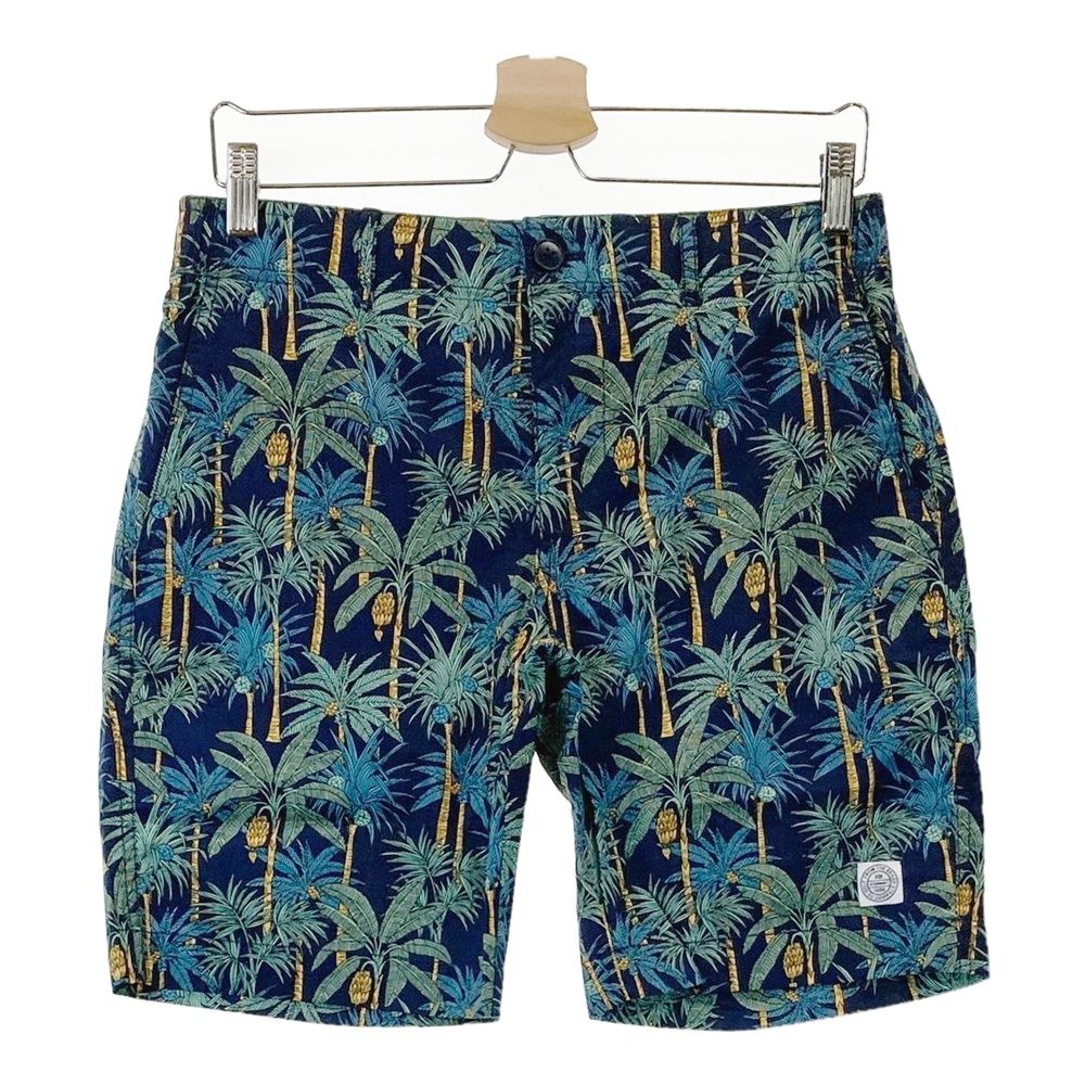 サイズ：76 ROSASEN ロサーセン 044-79442 ハーフパンツ ヤシの木 総柄 ネイビー系 [240101514687] ゴルフウェア メンズ ストスト