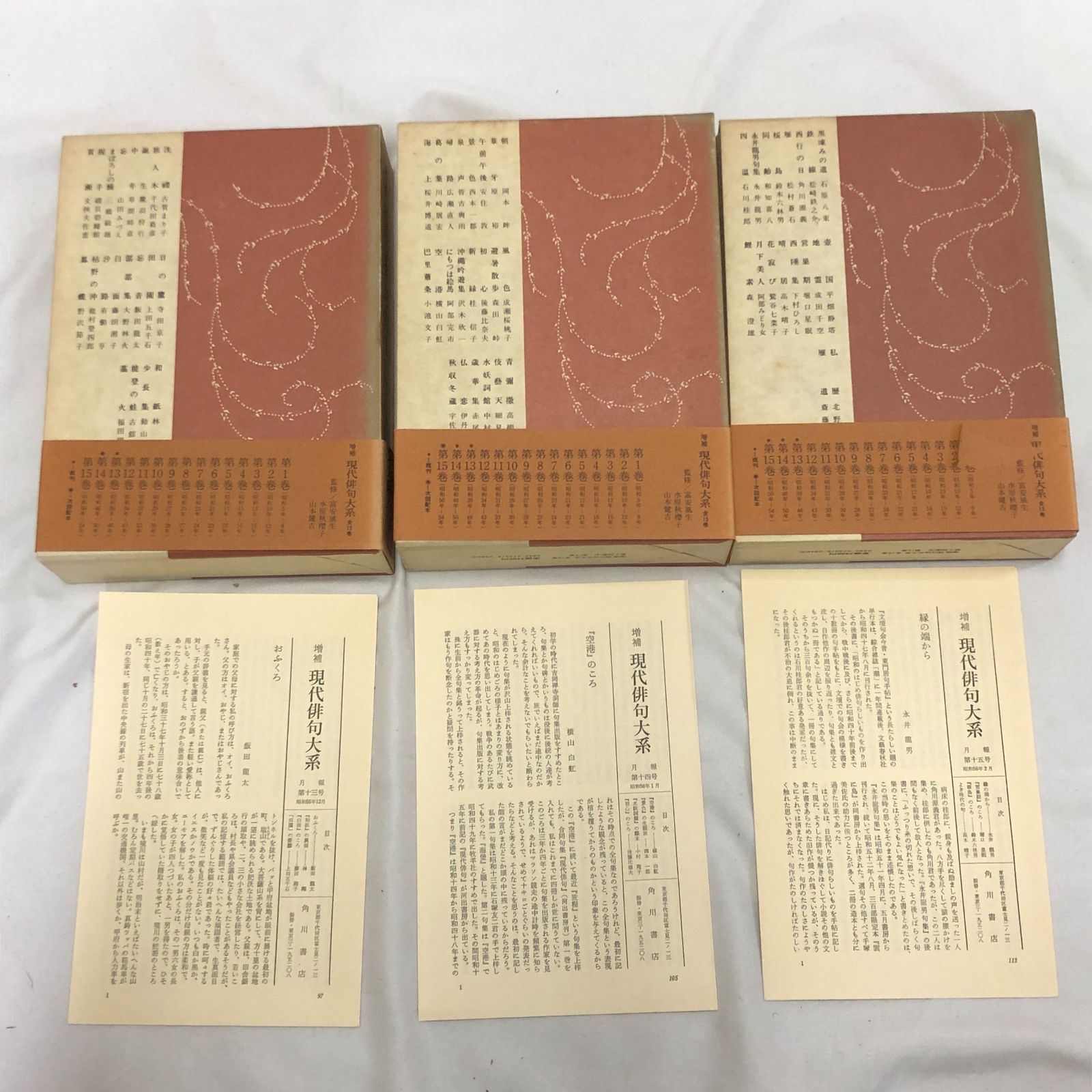 ■01)【同梱不可】現代俳句大系 全12巻揃いセット/角川書店/月報付き/水原秋櫻子/金子兜太/中村汀女/内田百?/山口誓子/阿波野青畝/句集/B 現代俳句大系 全12巻 &frasl; 古書 彦書房 &frasl; 古本、中古本、古書籍の通販は