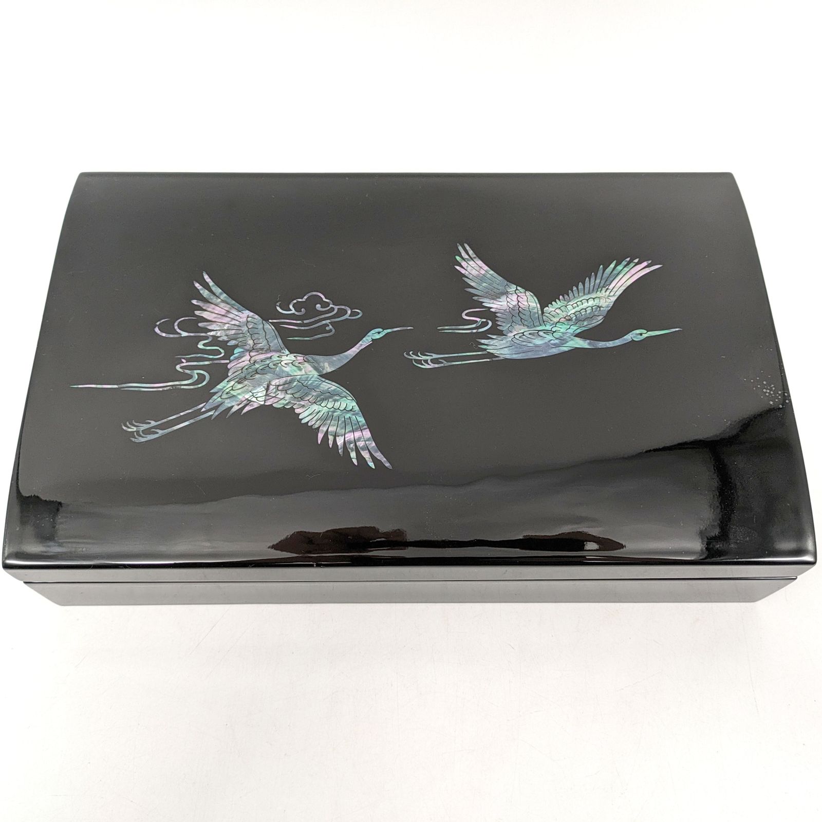 文箱・漆器・螺鈿細工・鶴・No.240120-22・梱包サイズ60 - メルカリ