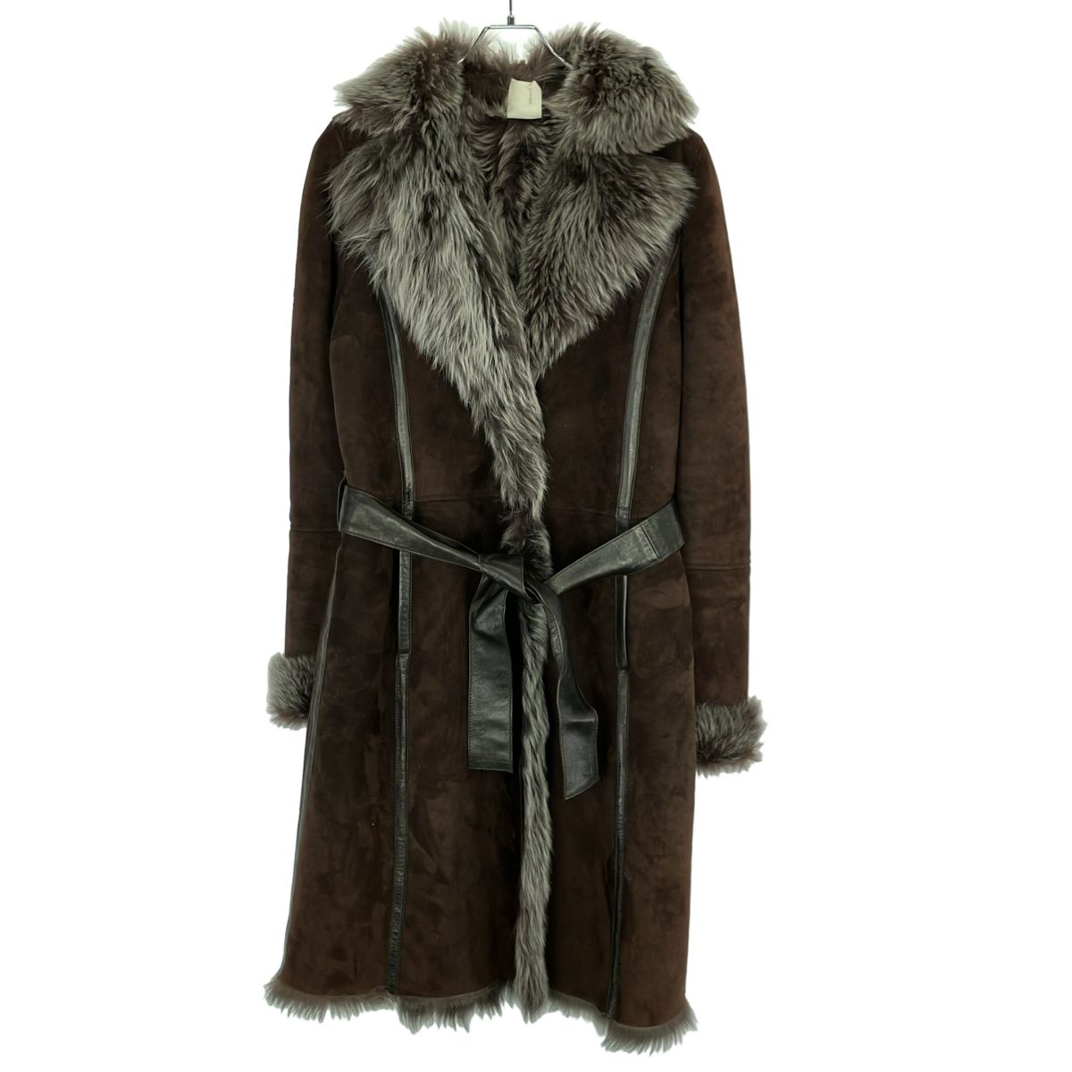 こむぎ　UNファーブラウン THINK FUR]レックスライクロングファーコート | KOBUNSHA SELECT