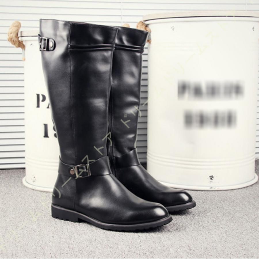クロス　ブラックロングエンジニア ジョージコックスViva La Silva Engineerboots【COLLABORATION