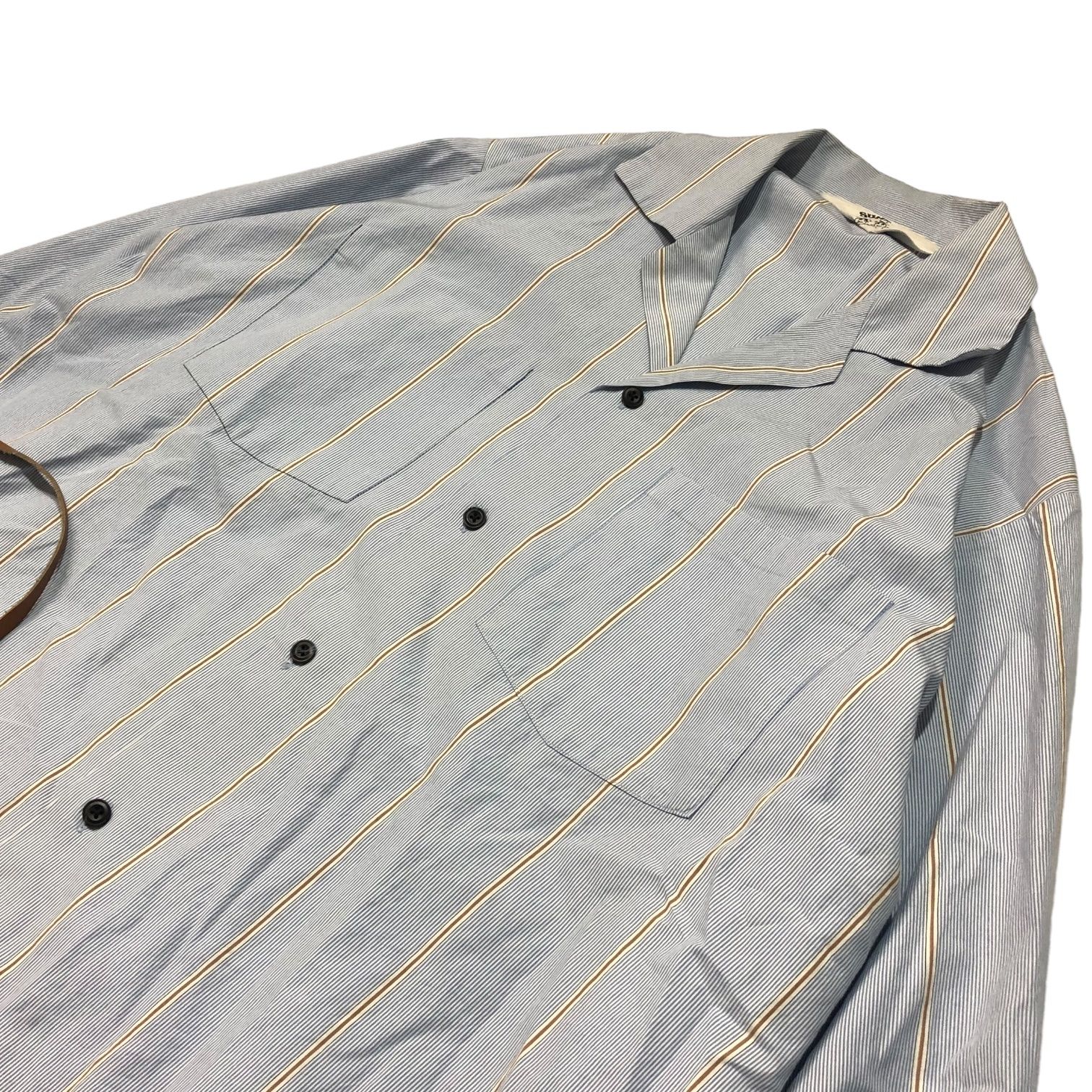 19ss Gigolo Shirt ベージュ　サイズ2 SUNSEA(サンシー)の新作、BEIGE BK STRIPE GIGOLO SHIRT 改と