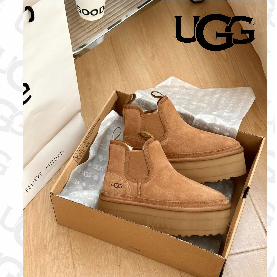 UGG W NEUMEL PLATFORM CHELSEA アグ ブーツ ムートン レディース ニューメル プラットフォーム チェルシー 厚底 チェスナッツ  1134526 シューズ - メルカリ