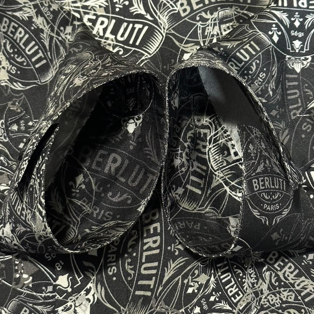 ベルルッティ シルク クレストプリント シルクシャツ 長袖 KARIMZIABAT_FR