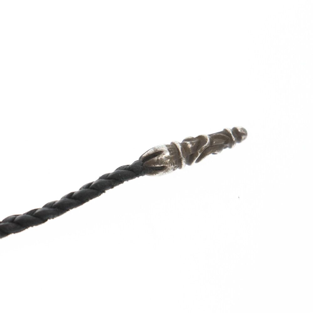 CHROME HEARTS (クロムハーツ) LEATHER BRAID スクロールレザー