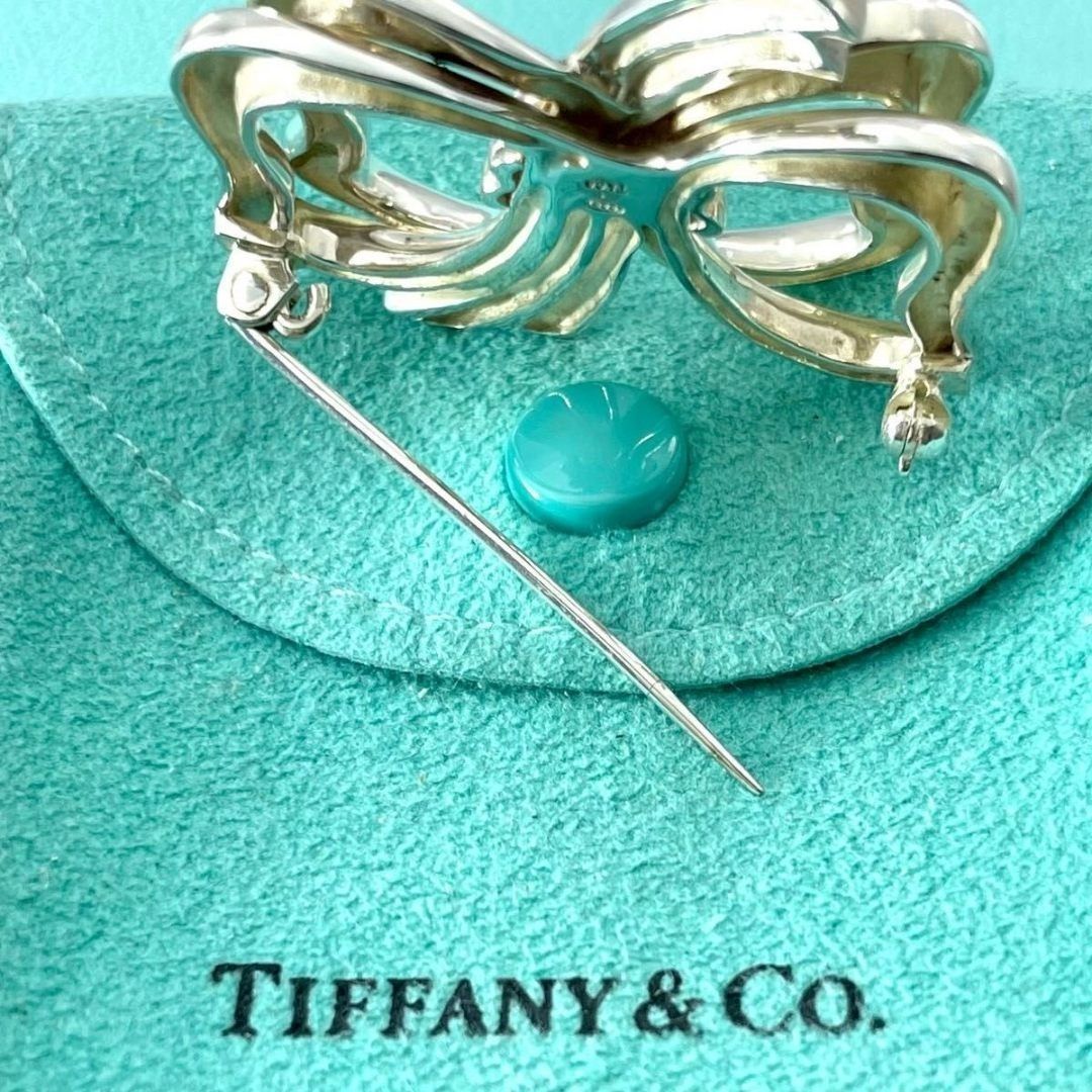 オールドティファニー リボン ブローチ シルバー 925 TE1fe - メルカリ