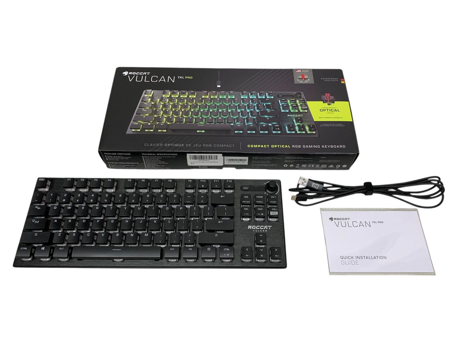 roccat vulcan tkl pro キーボード us配列 ゲーミング ROCCATの英語配列10キーレスキーボード「Vulkan TKL PRO」が国内発売